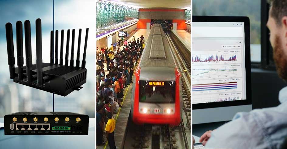 5G en el transporte público con wifi internet para buses y trenes