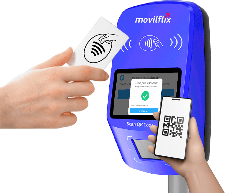 Validador NFC con tarjeta magnética sin contacto